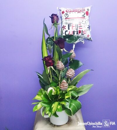 Rosas, Globos y Fresas
