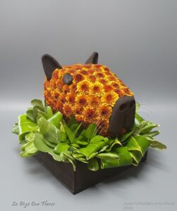 Capibara de flores