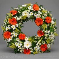 corona funebre redonda