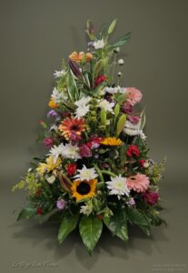 Canasta flores variadas