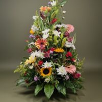 Canasta flores variadas