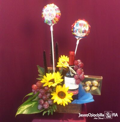 flores chocolates globos