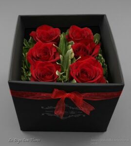 rosas en caja san jose