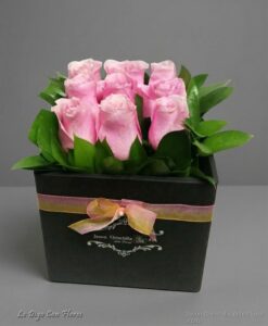 Caja con rosas