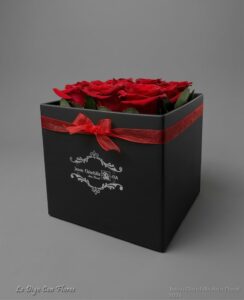 Caja con rosas san jose