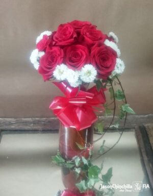 Florero con rosas