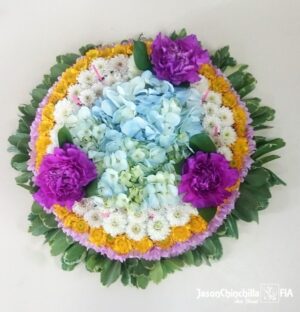 pastel de flores