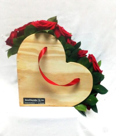 Corazón con Rosas