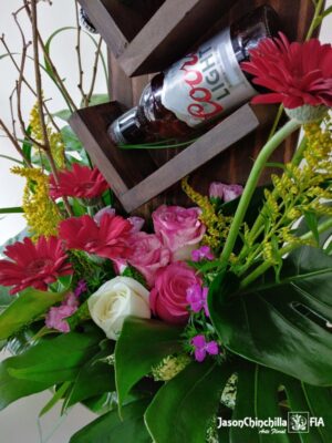 Flores y cerveza