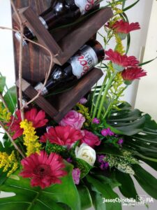 Flores y cerveza