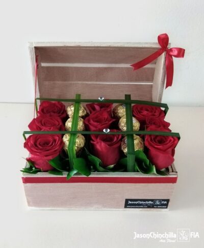 rosas y chocolates
