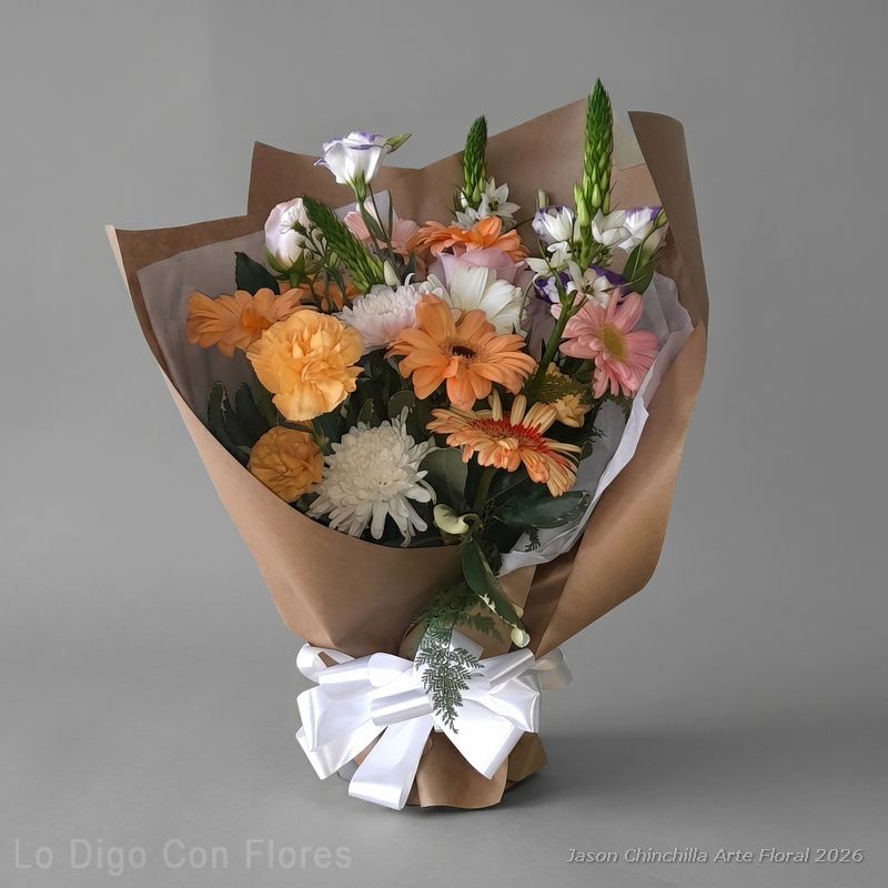 ramo especial colores pastel