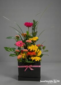 Gerberas en caja