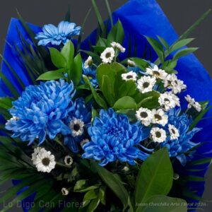 ramo de flores azules en san jose