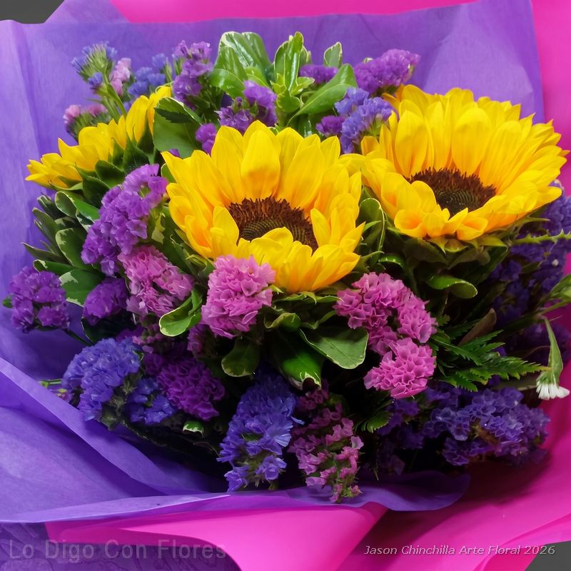 ramo de girasoles especial