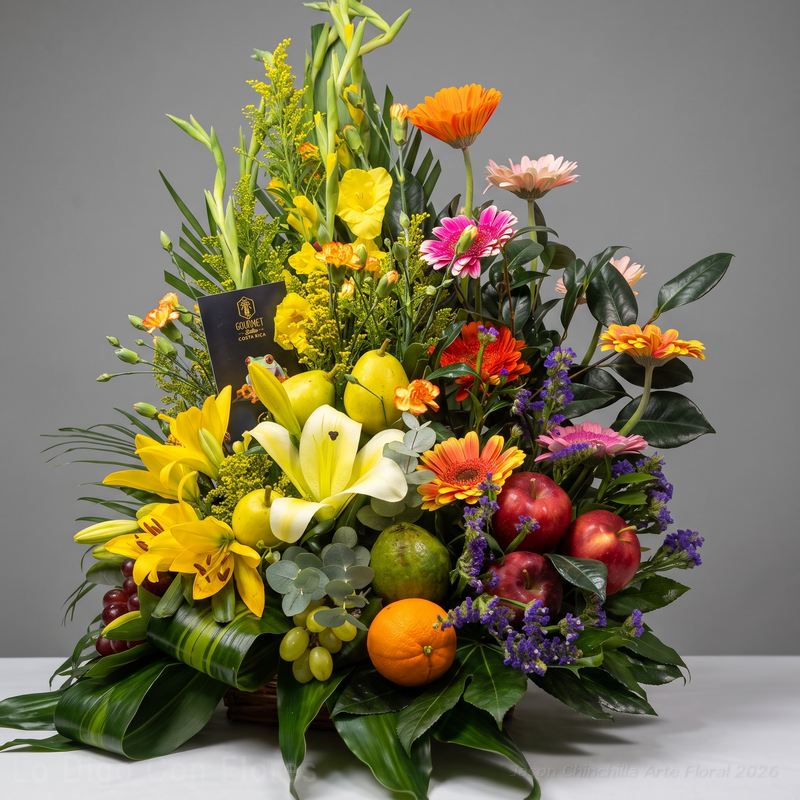 Diseño con frutas y flores en san pedro