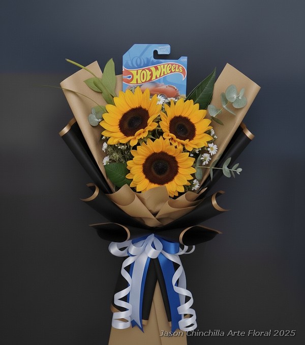 Hot Wheel y Girasoles