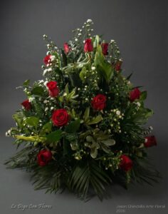 Canasta de rosas