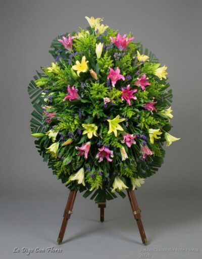 Medallón fúnebre variado