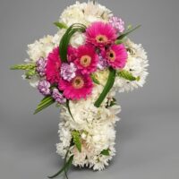 Cruz funebre rellena