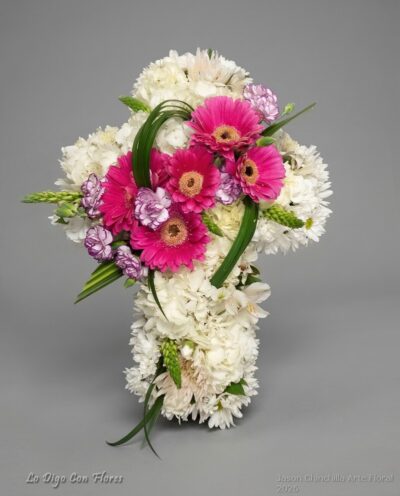 Cruz funebre rellena