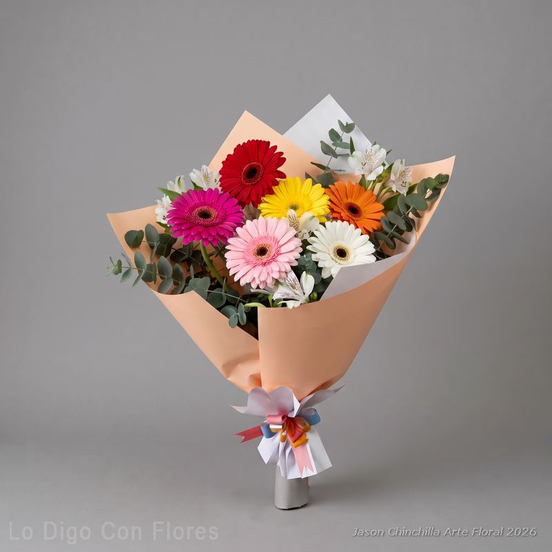 ramo fino de gerberas para entrega