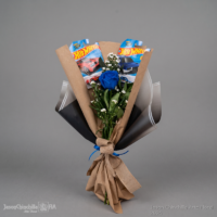 Ramo de flores para hombre con hot wheels